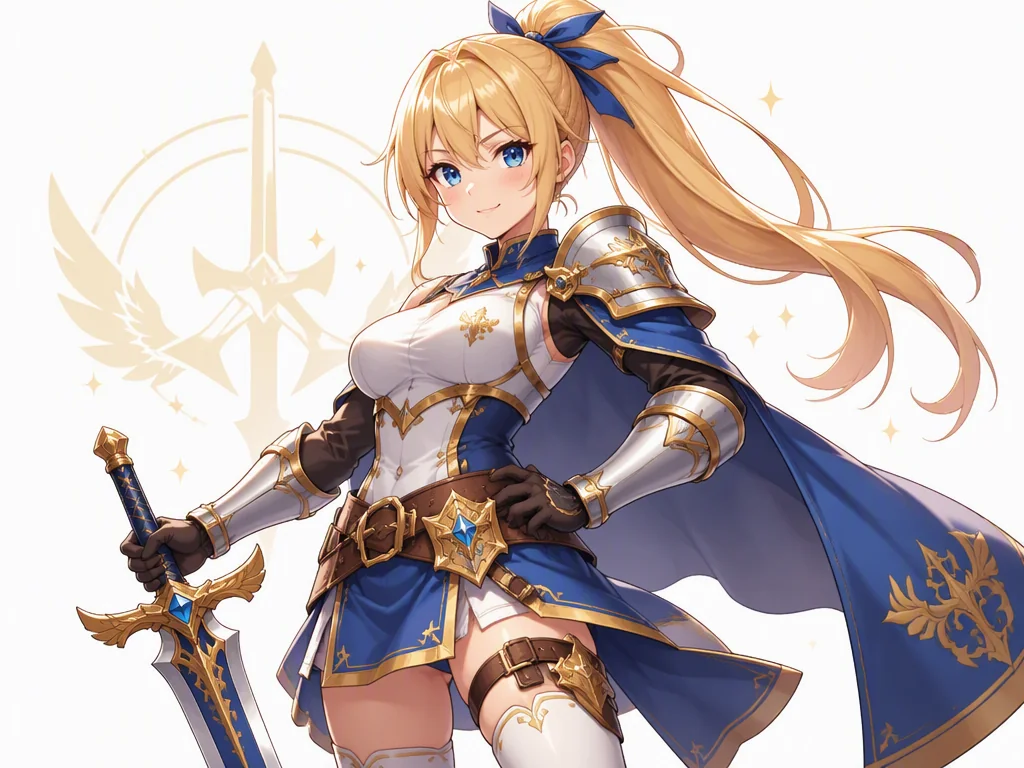 AI顔生成で作成したアニメ風のゲームアバター少女