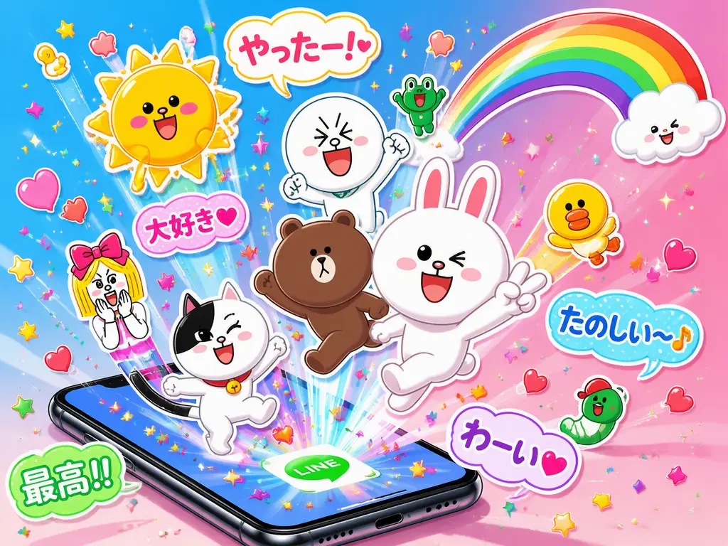 LINEクリエイターズマーケットに対応したAI生成の猫の表情包